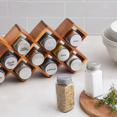 Talented Kitchen 300 Preprinted Spice Labels, Clear Spice Jar Labels For Pantry And Kitchen Spice Rack Organization, Black & White 4 Talented Kitchen 300 Preprinted Spice Labels, Clear Spice Jar Labels For Pantry And Kitchen Spice Rack Organization, Black & White - Image 2