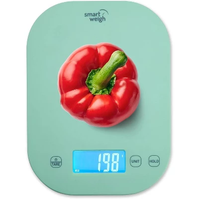 Smart Weigh Digital Food Scale - 11-pound Capacity - Mint Green 10 Smart Weigh Digital Food Scale - 11-pound Capacity - Mint Green - Image 8
