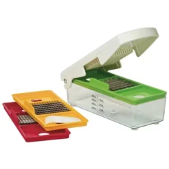 Prepworks Fruit And Vegetable Chopper: Manual Food Chopper, 3 Blades, Dishwasher-Safe, ABS & Stainless Steel, Red/Green/Yellow -Target KitchenAid GUEST 86445166 9765 4651 a66e dc9e38c10a79