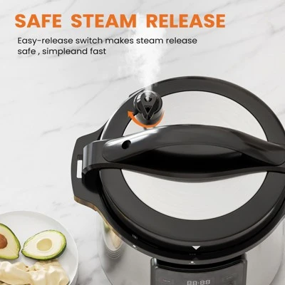 GreenEver 16 In 1 Electric Pressure Cooker, Warmer & Sterilizer, Saute, Slow Cooker, Rice Cooker, Multi-Functional Smart Pot 5 GreenEver 16 In 1 Electric Pressure Cooker, Warmer & Sterilizer, Saute, Slow Cooker, Rice Cooker, Multi-Functional Smart Pot - Image 3