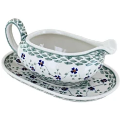 Blue Rose Polish Pottery S119 Manufaktura Gravy Boat & Plate 30 Blue Rose Polish Pottery S119 Manufaktura Gravy Boat & Plate -Target KitchenAid GUEST 86c12f30 9ee8 44b5 9a5a bc8b296d5d2e