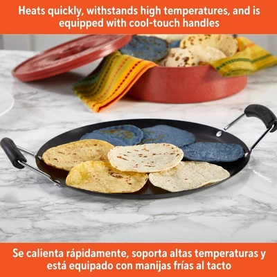 IMUSA 11" Round Carbon Steel Nonstick Comal - Black: Tortilla Griddle, Gas & Electric Compatible, Hand Wash 6 IMUSA 11" Round Carbon Steel Nonstick Comal - Black: Tortilla Griddle, Gas & Electric Compatible, Hand Wash - Image 4