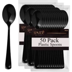 Plastic Spoons Disposable 50 Pack, Heavy Duty Plastic Silverware, Plastic Cutlery Ideal For Hot And Cold Food, Plastic Utensils - SparkSettings 17 Plastic Spoons Disposable 50 Pack, Heavy Duty Plastic Silverware, Plastic Cutlery Ideal For Hot And Cold Food, Plastic Utensils - SparkSettings -Target KitchenAid GUEST 8702a000 80c6 4d68 93e9 2d4e372fac8d