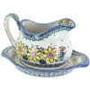 Blue Rose Polish Pottery WS03 Galia Gravy Boat And Plate 2 Blue Rose Polish Pottery WS03 Galia Gravy Boat And Plate -Target KitchenAid GUEST 873eeeaf 4ef3 4bca 80e3 920c48e8890a