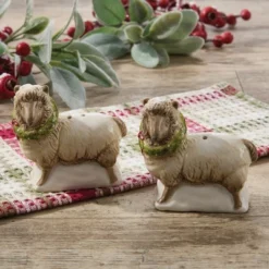 Park Designs Christmas Barn Salt And Pepper Set