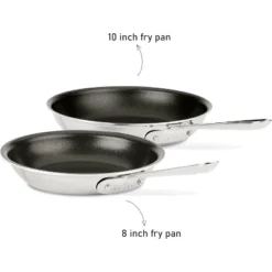 All-Clad D3 3-Ply Stainless Steel Non Stick Fry Pan Set 2 Piece, 8 & 10 Inch -Target KitchenAid GUEST 87848d1c cf7c 40a1 9090 9a7f5ac20738