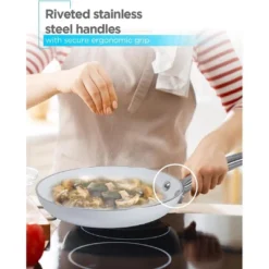 Black & Decker BLACK+DECKER 9-Piece Ceramic White Aluminum Cookware Set, Pots And Pans Set With Ceramic Non-Stick Coating 11 Black & Decker BLACK+DECKER 9-Piece Ceramic White Aluminum Cookware Set, Pots And Pans Set With Ceramic Non-Stick Coating -Target KitchenAid GUEST 881b25d2 80af 439d 90e4 f432b63ac7f0