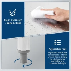 Stainless Steel Table For Prep & Work, 2-Tier Shelf Commercial Metal Worktable Adjustable Height & Leveling Feet, Extra Strength Kitchen Storage Rack -Target KitchenAid GUEST 885a3183 bfbb 4029 8f61 2ff03bad1638