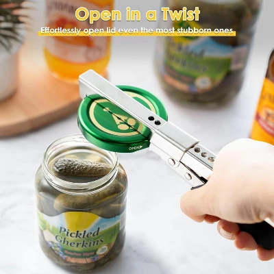 Dreyoo 2 Pack Adjustable Jar Can Opener, Multifunctional Stainless Steel Can Opener With Jar Grippe 4 Dreyoo 2 Pack Adjustable Jar Can Opener, Multifunctional Stainless Steel Can Opener With Jar Grippe - Image 2