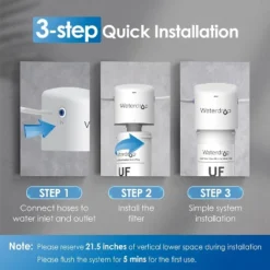 Waterdrop 17UBW-UF Under Sink Water Filter System, With Dedicated Brushed Nickel Faucet, Extra RF17W-UF Replacement Filter -Target KitchenAid GUEST 888d2f86 6148 4635 8f04 aee53991a3cc
