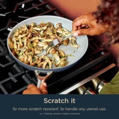 Ninja 10.25" Never Stick Ceramic Pro Nonstick Ceramic Coated Fry Pan: Dishwasher-Safe, Induction Compatible, Blue -Target KitchenAid GUEST 89552741 4d2d 4977 b715 247e7f69e668