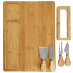 MegaChef Bamboo Charcuterie And Cheese Board With Knife Stand Attachment And 4 Piece Knife Set -Target KitchenAid GUEST 89dadd00 9780 44aa 9827 06f8c5013064