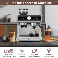 Espresso Machine With Grinder - 20 Bar Professional Coffee Maker, Built-in Milk Frother, 95oz Water Tank & 30 Grind Settings -Target KitchenAid GUEST 8a111bab 21b6 43b7 a2ca 0829c8371b2a