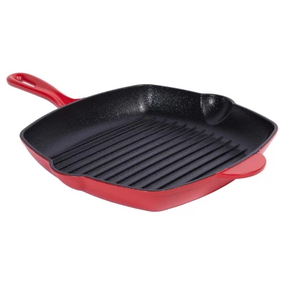 Kitchen HQ Diamond-Infused Ceramic Nonstick Cast Iron Square Grill Pan Refurbished 7 Kitchen HQ Diamond-Infused Ceramic Nonstick Cast Iron Square Grill Pan Refurbished - Image 5