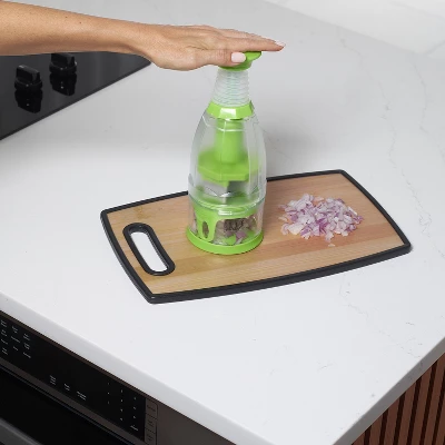 Elle Gourmet Food Chopper – Easy Vegetable, Fruit, Cheese, And Nut Chopper With Anti-Skid Base, BPA-Free, Dishwasher Safe 3 Elle Gourmet Food Chopper – Easy Vegetable, Fruit, Cheese, And Nut Chopper With Anti-Skid Base, BPA-Free, Dishwasher Safe