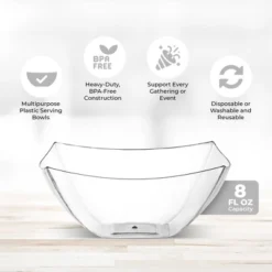 Posh Setting Square Fancy Clear Serving Bowl - 8 Oz. - 4 Pack 12 Posh Setting Square Fancy Clear Serving Bowl - 8 Oz. - 4 Pack -Target KitchenAid GUEST 8b2c051e 6e2c 4071 93a1 0bd901caddc8