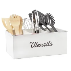 AuldHome Design Large Enamelware Utensil Holder, White Farmhouse Cooking Caddy Or Spoons/Forks/Knives Storage For Countertop And Table 17 AuldHome Design Large Enamelware Utensil Holder, White Farmhouse Cooking Caddy Or Spoons/Forks/Knives Storage For Countertop And Table -Target KitchenAid GUEST 8b51241c 1fef 4a12 8e09 3ed3e8e9f68d