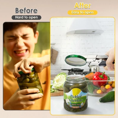 Dreyoo 2 Pack Adjustable Jar Can Opener, Multifunctional Stainless Steel Can Opener With Jar Grippe 6 Dreyoo 2 Pack Adjustable Jar Can Opener, Multifunctional Stainless Steel Can Opener With Jar Grippe - Image 4