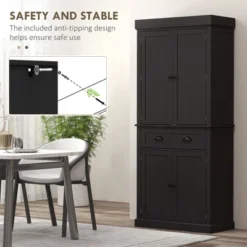 Yukimo 71" Tall Kitchen Pantry Cabinet, LED Light With Sensor, Drawer & Adjustable Shelves, Black 18 Yukimo 71" Tall Kitchen Pantry Cabinet, LED Light With Sensor, Drawer & Adjustable Shelves, Black -Target KitchenAid GUEST 8bf534dc 4431 40e5 aac4 68282fd96bd4