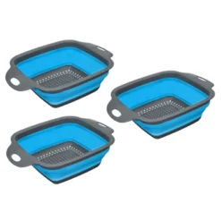 Unique Bargains Collapsible Colander Set Silicone Square Strainer With Handle Space Saving -Target KitchenAid GUEST 8c30f5e6 21e5 4f01 9310 8a7b0aee4c7e