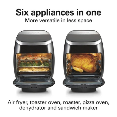 Hamilton Beach Digital Air Fryer Oven With Rotisserie 11.6 Quart/11 Liter Capacity 35073: 1700W, Hand Wash, Black 4 Hamilton Beach Digital Air Fryer Oven With Rotisserie 11.6 Quart/11 Liter Capacity 35073: 1700W, Hand Wash, Black - Image 2