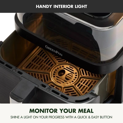 GreenPan Bistro 7qt 360 Clear View Air Fryer 9 GreenPan Bistro 7qt 360 Clear View Air Fryer - Image 7