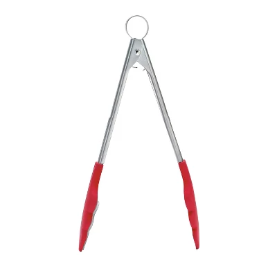 Cuisipro 9.5 Inch Tongs With Teeth, Red 5 Cuisipro 9.5 Inch Tongs With Teeth, Red - Image 3