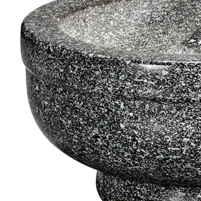 Cilio, Granite Mortar And Pestle, 6.75" Round X 2.25" Deep, Natural Green, 5 Cilio, Granite Mortar And Pestle, 6.75" Round X 2.25" Deep, Natural Green, - Image 3