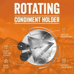 Yukon Glory Rotating Condiment Caddy, Silver -Target KitchenAid GUEST 8c61fb33 f539 4e64 a7f8 f9721204f4c8