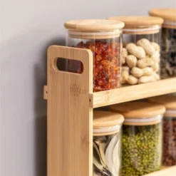 Basicwise Bamboo Spice Rack & Pantry Organizer Witj Glass Jars – Perfect For Countertop Storage In Kitchens To Keep Containers Neatly Displayed 19 Basicwise Bamboo Spice Rack & Pantry Organizer Witj Glass Jars – Perfect For Countertop Storage In Kitchens To Keep Containers Neatly Displayed -Target KitchenAid GUEST 8c659f97 4ba8 4663 a226 6705f785ed0a