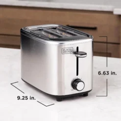 Black & Decker BLACK+DECKER 2-Slice Toaster With 7 Toast Shade Settings, Extra-Wide Slots For Bagels, Stainless Steel Exterior Finish -Target KitchenAid GUEST 8c724851 6657 4890 8fa2 b396ccf0f754