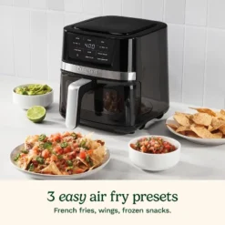 Cuisinart 2.6qt Basket Air Fryer Black/Stainless Steel Finish AIR-80: 1100W, Cool Touch Handle, Dishwasher-Safe Parts -Target KitchenAid GUEST 8ced9a8c bfdf 4583 8cb6 106f6f1995d5