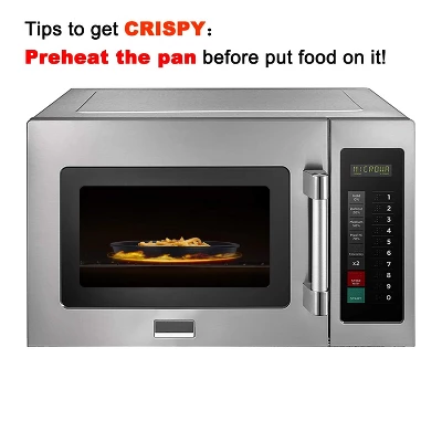 Itopfox Universal Microwave Crisper Pan & Cookware Set For Crispy Reheating - Perfect For Pizza, Chicken Nuggets, French Toast & More 5 Itopfox Universal Microwave Crisper Pan & Cookware Set For Crispy Reheating - Perfect For Pizza, Chicken Nuggets, French Toast & More - Image 3