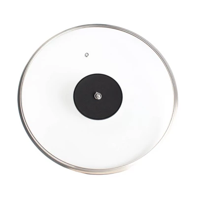 Livwell Brands Diamond Clad 14" Tempered Glass Lid With Silicone Rim And Cool Touch Insulated Handle: Dishwasher-Safe, Lifetime Warranty 4 Livwell Brands Diamond Clad 14" Tempered Glass Lid With Silicone Rim And Cool Touch Insulated Handle: Dishwasher-Safe, Lifetime Warranty - Image 2