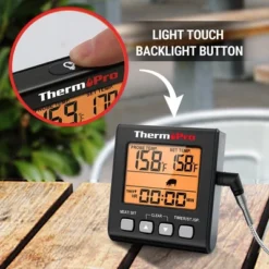ThermoPro TP16SW Digital Meat Cooking Smoker Kitchen Grill BBQ Thermometer With Large LCD Display With Backlight For Oven Smoker Grill Turkey -Target KitchenAid GUEST 8d8d5289 0d75 43f7 a5e1 eca43b5dc087