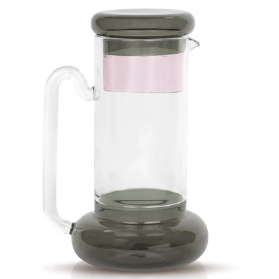 Elle Decor Bedside Pitcher Set, 32-Ounce Carafe With Cup, Tumbler Doubles As A Lid Made Of Borosilicate Glass 10 Elle Decor Bedside Pitcher Set, 32-Ounce Carafe With Cup, Tumbler Doubles As A Lid Made Of Borosilicate Glass - Image 8