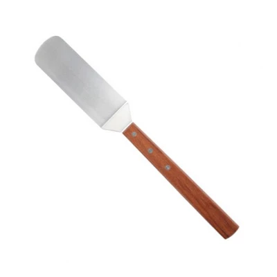 Winco Giant Solid Turner With Offset, Stainless Steel Blade, Wooden Handle, 3" X 10" Blade 3 Winco Giant Solid Turner With Offset, Stainless Steel Blade, Wooden Handle, 3" X 10" Blade