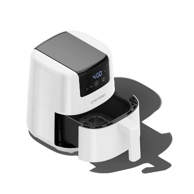 Chefman 2qt TurboFry Touch Digital Air Fryer White: 900W, Dishwasher-Safe Parts, 1-Year Warranty, 6lb Capacity 6 Chefman 2qt TurboFry Touch Digital Air Fryer White: 900W, Dishwasher-Safe Parts, 1-Year Warranty, 6lb Capacity - Image 4