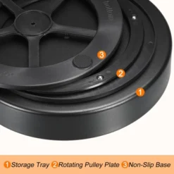 Unique Bargains Carbon Steel Kitchen Turntable Metal Condiment Lazy Susan Organizer Black -Target KitchenAid GUEST 8e0cfa09 b341 4765 846f d97de3f57359