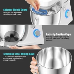 Costway Tilt-Head Stand Mixer 7.5 Qt 6 Speed 660W With Dough Hook, Whisk & Beater White 19 Costway Tilt-Head Stand Mixer 7.5 Qt 6 Speed 660W With Dough Hook, Whisk & Beater White -Target KitchenAid GUEST 8e14ee01 aa46 48aa 929c d80fd1518dde