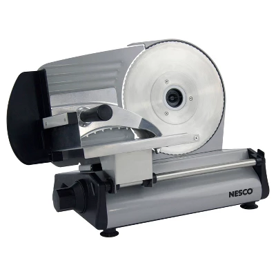 NESCO 8.6" Food Slicer: Stainless Steel Electric Kitchen Slicer, 180W, Blade Guard, Silver 7 NESCO 8.6" Food Slicer: Stainless Steel Electric Kitchen Slicer, 180W, Blade Guard, Silver - Image 5