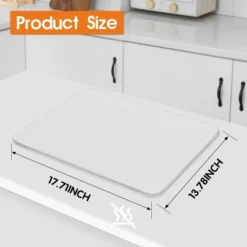 18"x14" Quick Dry Diatomite Kitchen Mat, , Non-Slip Drying Pad For Countertop 2 Pack