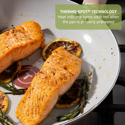 T-fal 12pc Ceramic Nonstick Cookware Set, Refresh Ceramic, Mint Green 5 T-fal 12pc Ceramic Nonstick Cookware Set, Refresh Ceramic, Mint Green - Image 3