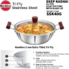 Hawkins 4L Tri Ply Stainless Steel Induction Compatible Deep Fry Pan Kadhai With Glass Lid: Hand Wash, Gas & Induction Safe 2 Hawkins 4L Tri Ply Stainless Steel Induction Compatible Deep Fry Pan Kadhai With Glass Lid: Hand Wash, Gas & Induction Safe -Target KitchenAid GUEST 8f25975e fc98 42ac 8b06 22f93e3d2169