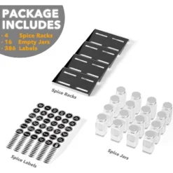 Spice Drawer Organizer With 20 Glass Spice Jars, 386 Labels, For Kitchen Drawers,Black 14 Spice Drawer Organizer With 20 Glass Spice Jars, 386 Labels, For Kitchen Drawers,Black -Target KitchenAid GUEST 8f6fad12 4a26 487e ac7f 575a65a718ff