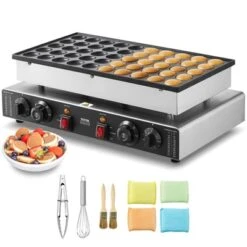 VEVOR Mini Dutch Pancake Maker, 50PCS 43mm Diameter Dorayaki Baker Machine, 1700W Commercial Electric Poffertjes Grill, Non-stick Stainless Steel 17 VEVOR Mini Dutch Pancake Maker, 50PCS 43mm Diameter Dorayaki Baker Machine, 1700W Commercial Electric Poffertjes Grill, Non-stick Stainless Steel -Target KitchenAid GUEST 8fb16a7c 48fc 41e0 9ee9 e5c691f7fb13