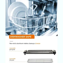 COMMERCIAL CHEF Indoor Grill For Tabletop, Countertop Or Kitchen, 1600W Electric Grill With Adjustable Temperature Control -Target KitchenAid GUEST 8fbfe897 aac1 4f4b b585 82eba89f378d