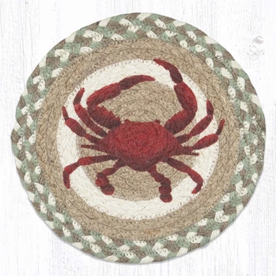 Earth Rugs Coastal Crab Trivet – Hand-Stenciled Jute Hot Pad For Beach House Kitchens 5 Earth Rugs Coastal Crab Trivet – Hand-Stenciled Jute Hot Pad For Beach House Kitchens - Image 3