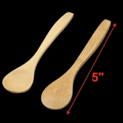 Unique Bargains Household Kitchen Porridge Soup Sugar Salt Wooden Spoon 6 Pcs