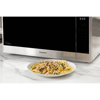 Panasonic 2.2 Cu Ft Cyclonic Inverter Microwave Oven - Silver - SE985S: Countertop, 1250W, Child Lock, 10 Power Levels 11 Panasonic 2.2 Cu Ft Cyclonic Inverter Microwave Oven - Silver - SE985S: Countertop, 1250W, Child Lock, 10 Power Levels - Image 9
